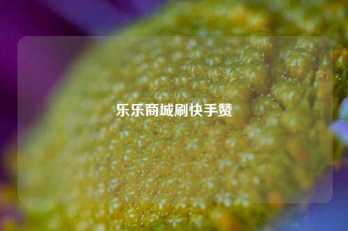乐乐商城刷快手赞