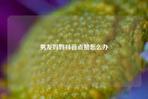 男友妈妈抖音点赞怎么办